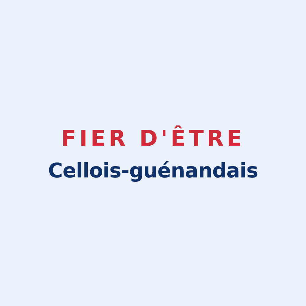 Sticker « Fier d'être Cellois-guénandais » — design pour La Celle-Guenand