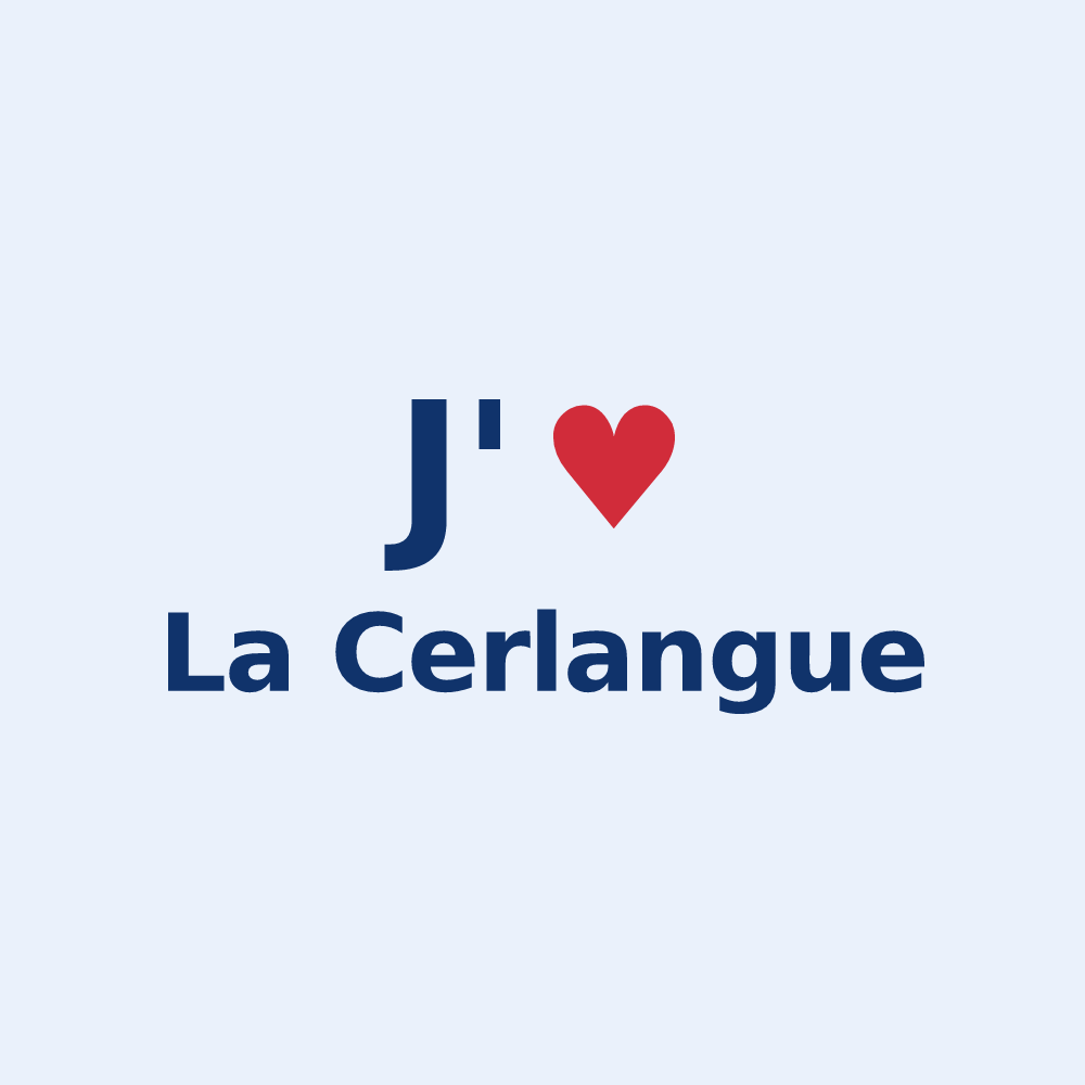 Sticker personnalisé La Cerlangue — design J'aime La Cerlangue