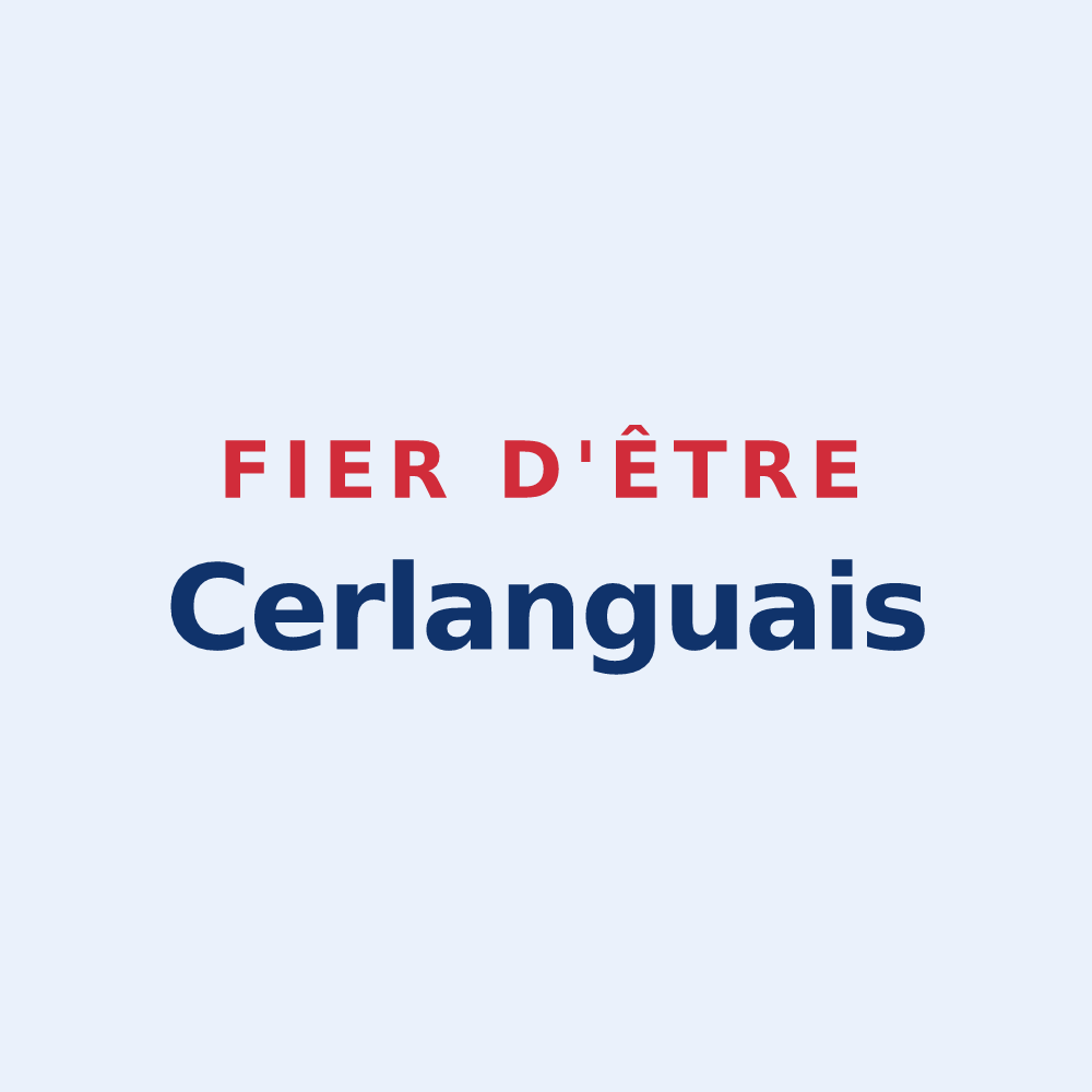 Sticker « Fier d'être Cerlanguais » — design pour La Cerlangue