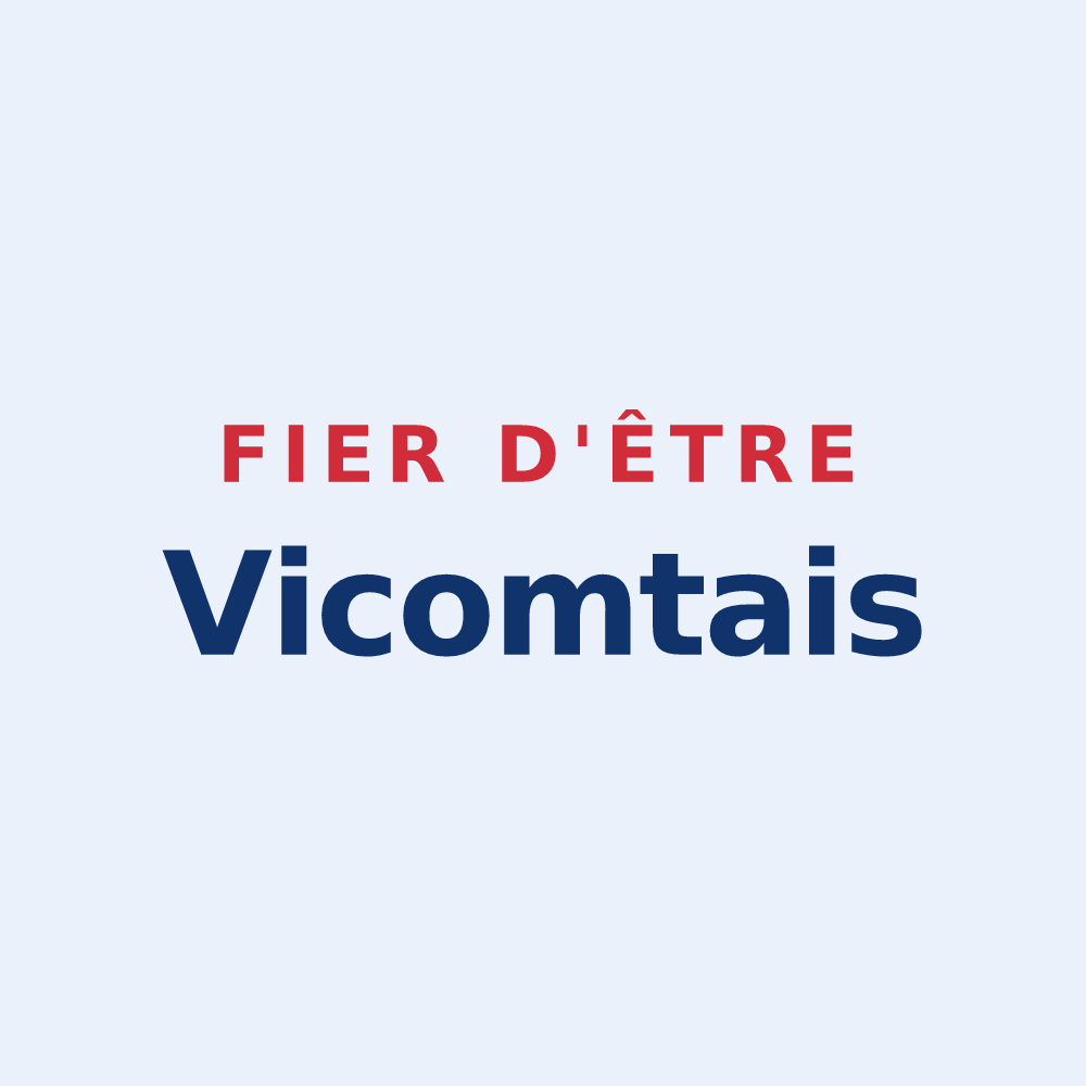 Sticker « Fier d'être Vicomtais » — design pour La Chaize-le-Vicomte