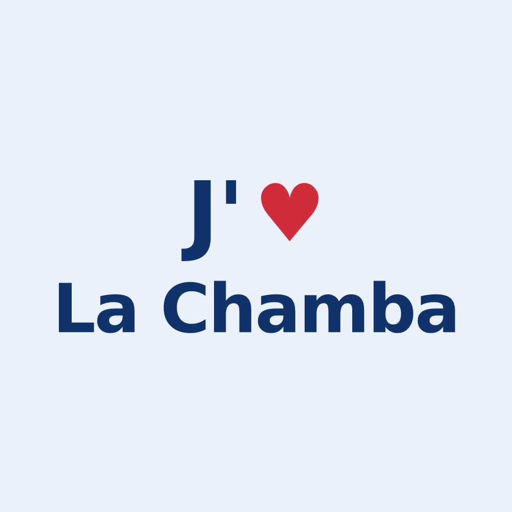 Sticker personnalisé La Chamba — design J'aime La Chamba