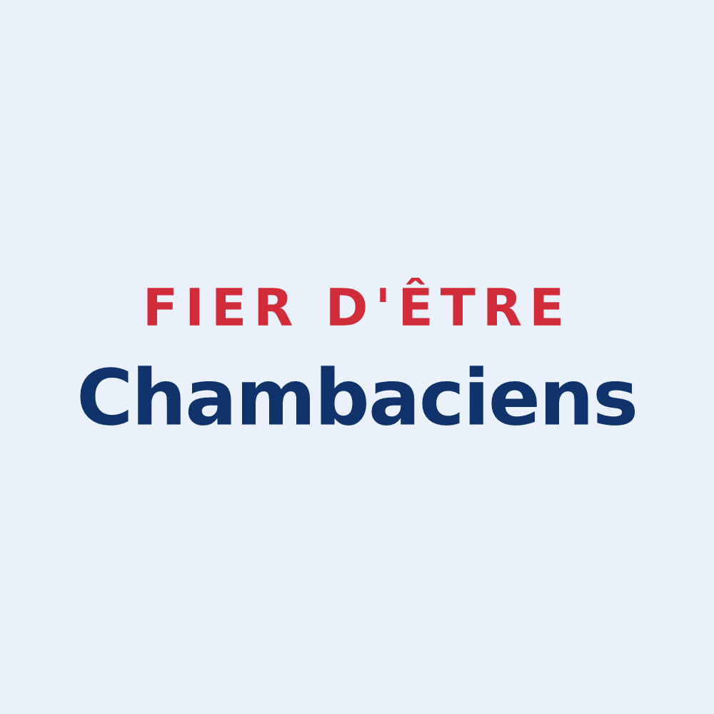 Sticker « Fier d'être Chambaciens » — design pour La Chamba