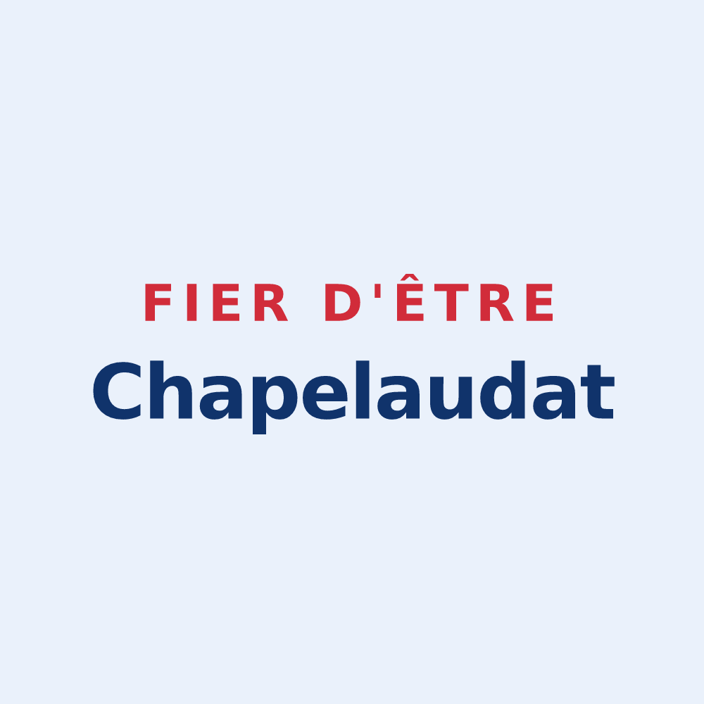 Sticker « Fier d'être Chapelaudat » — design pour La Chapelaude