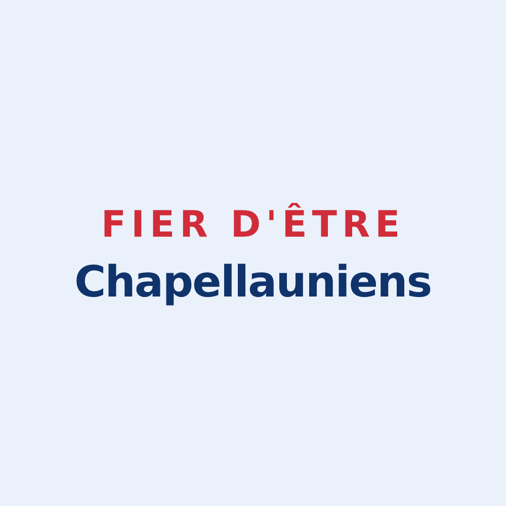 Sticker « Fier d'être Chapellauniens » — design pour La Chapelle-aux-Naux