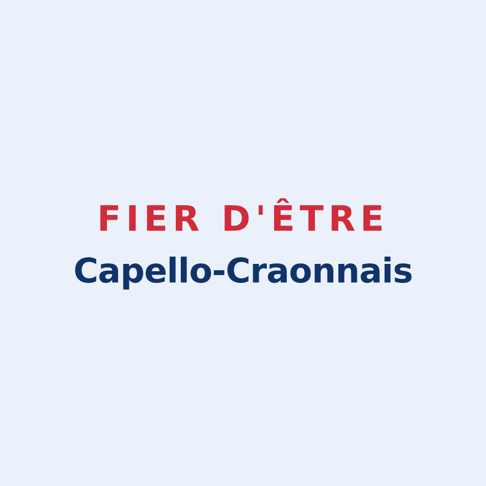Sticker « Fier d'être Capello-Craonnais » — design pour La Chapelle-Craonnaise