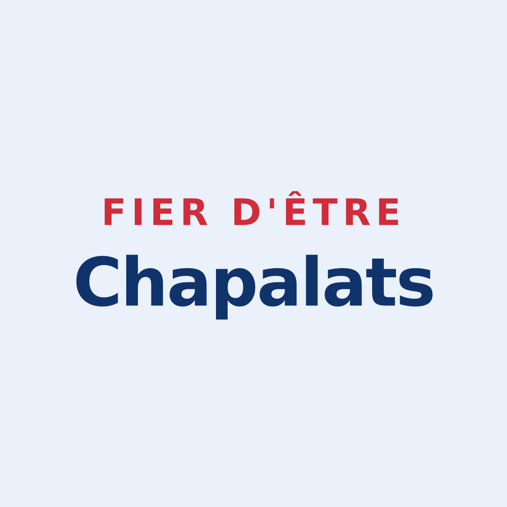 Sticker « Fier d'être Chapalats » — design pour La Chapelle-de-Bragny