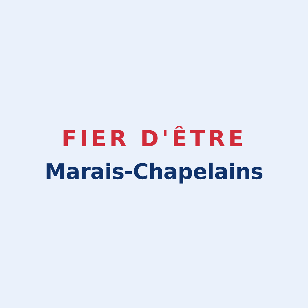 Sticker « Fier d'être Marais-Chapelains » — design pour La Chapelle-des-Marais