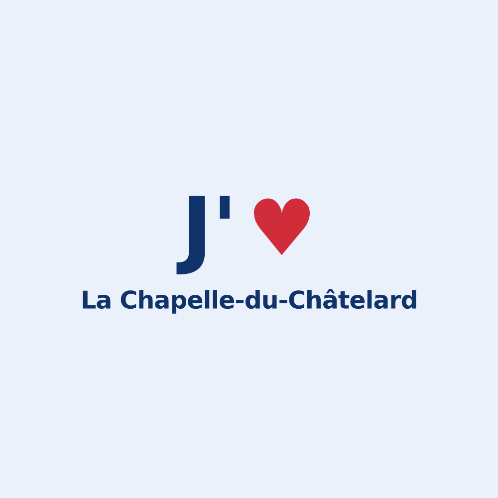 Sticker personnalisé La Chapelle-du-Châtelard — design J'aime La Chapelle-du-Châtelard