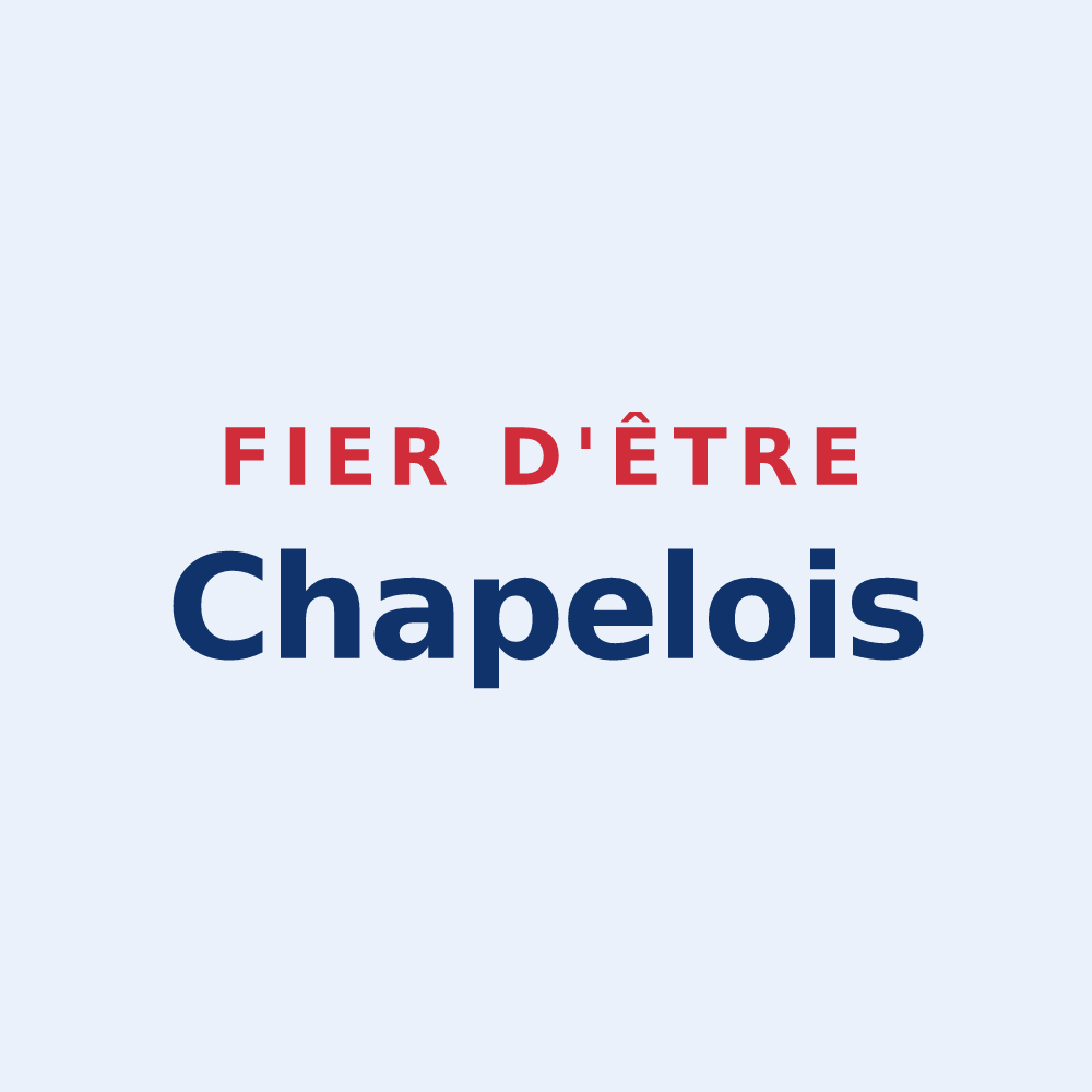 Sticker « Fier d'être Chapelois » — design pour La Chapelle-Gonaguet