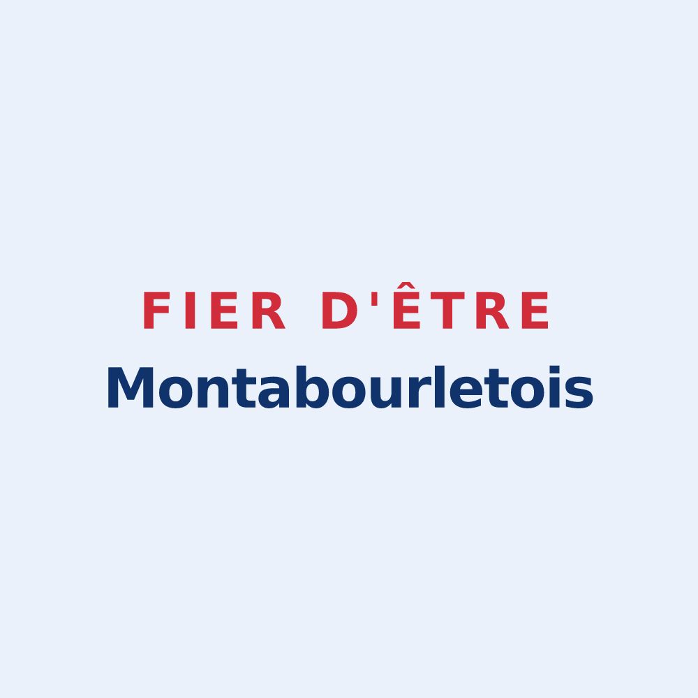 Sticker « Fier d'être Montabourletois » — design pour La Chapelle-Montabourlet