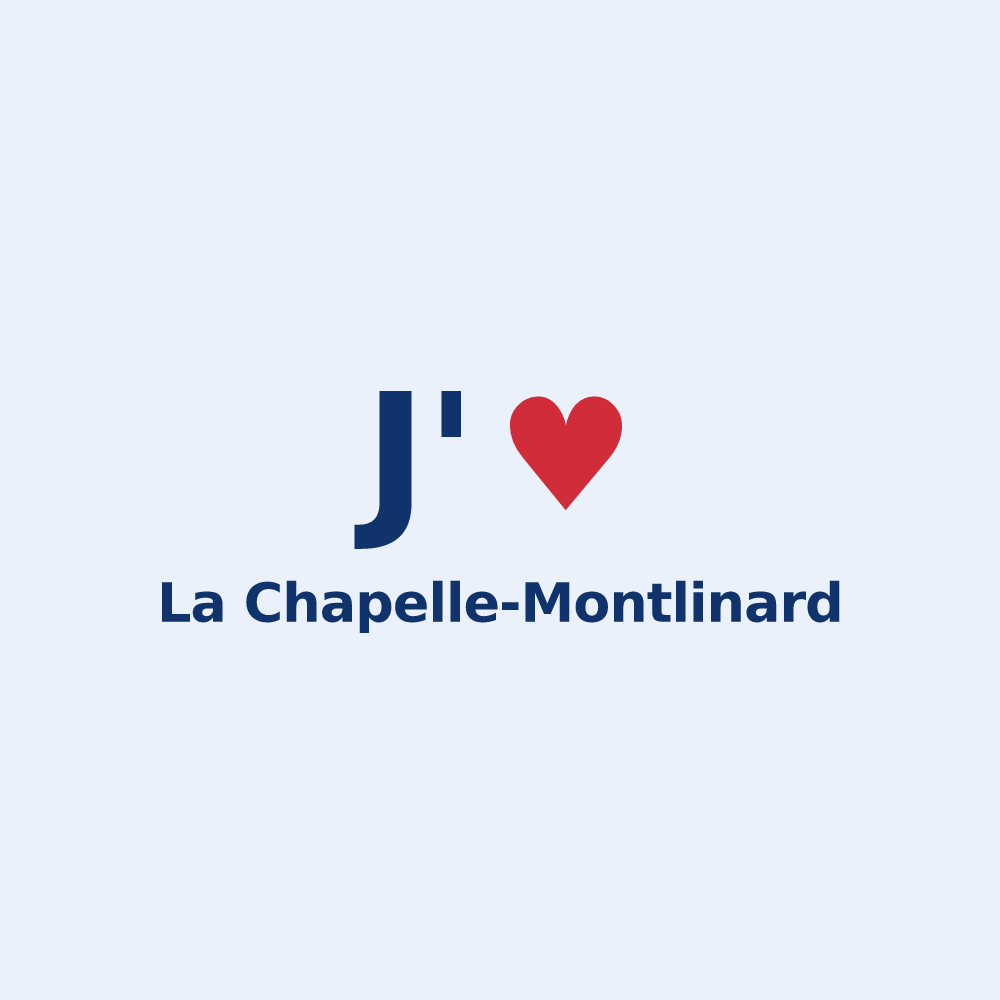 Sticker personnalisé La Chapelle-Montlinard — design J'aime La Chapelle-Montlinard