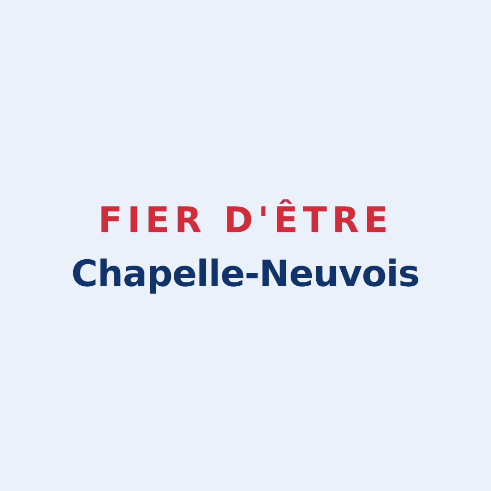 Sticker « Fier d'être Chapelle-Neuvois » — design pour La Chapelle-Neuve