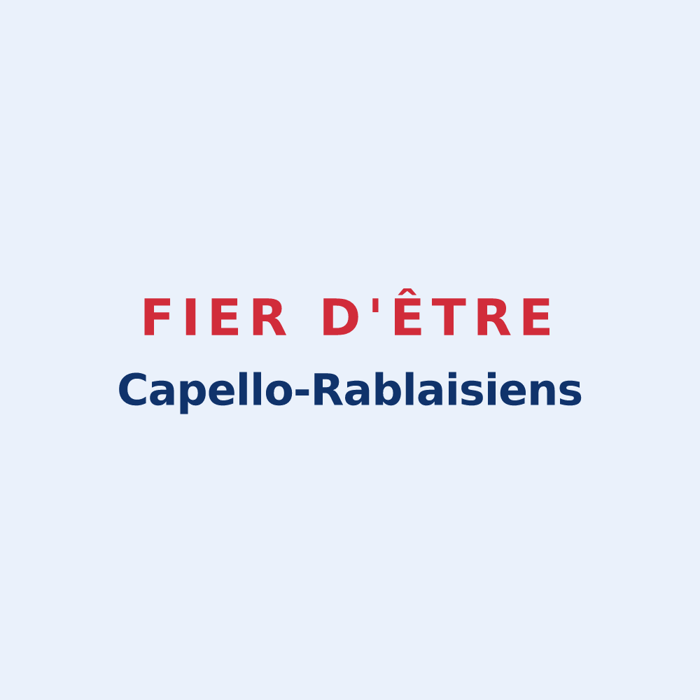 Sticker « Fier d'être Capello-Rablaisiens » — design pour La Chapelle-Rablais