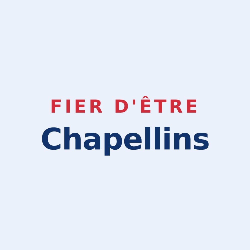 Sticker « Fier d'être Chapellins » — design pour La Chapelle-Rambaud