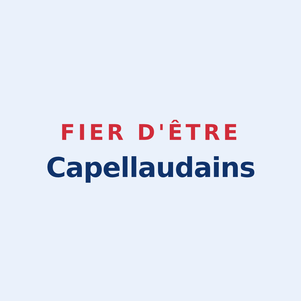 Sticker « Fier d'être Capellaudains » — design pour La Chapelle-Saint-Laud