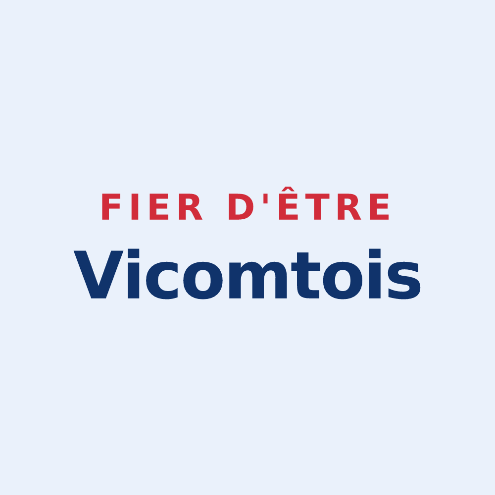 Sticker « Fier d'être Vicomtois » — design pour La Chapelle-Vicomtesse