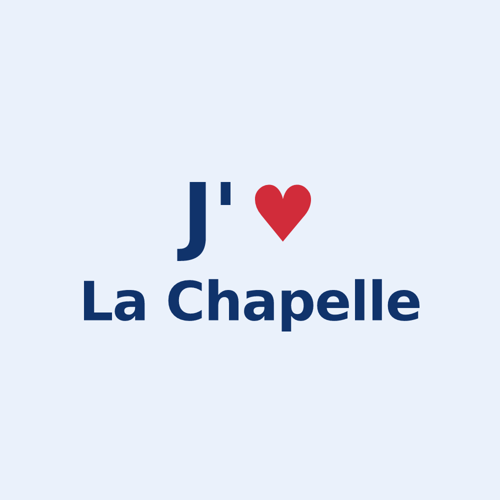 Sticker personnalisé La Chapelle — design J'aime La Chapelle
