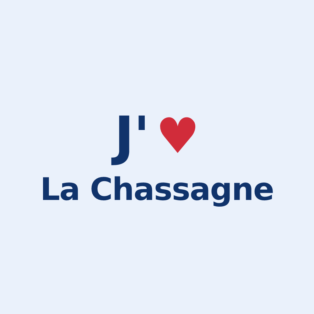 Sticker personnalisé La Chassagne — design J'aime La Chassagne