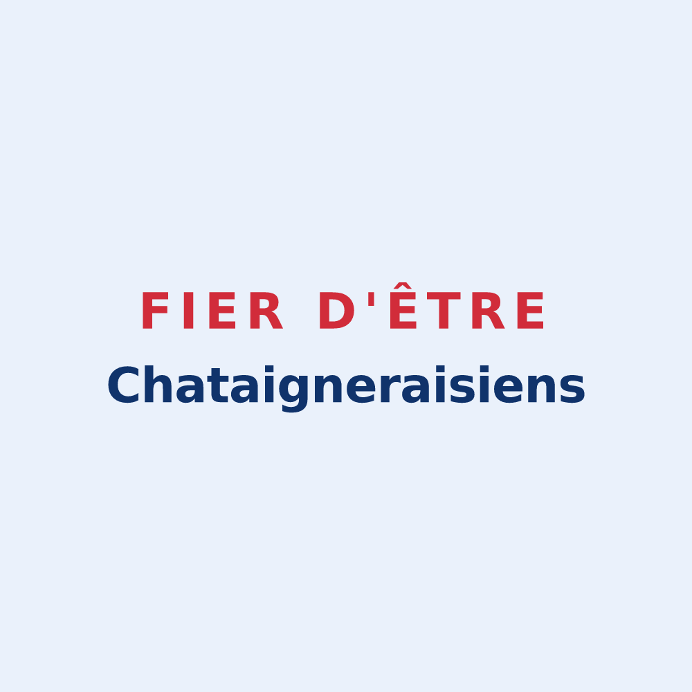 Sticker « Fier d'être Chataigneraisiens » — design pour La Châtaigneraie