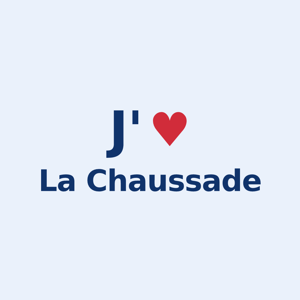Sticker personnalisé La Chaussade — design J'aime La Chaussade