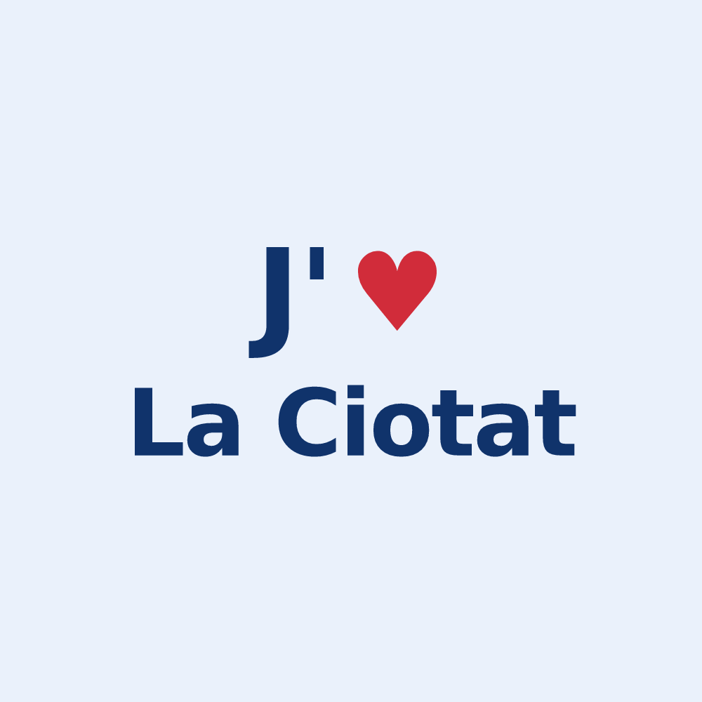Sticker personnalisé La Ciotat — design J'aime La Ciotat