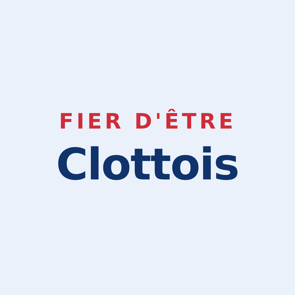 Sticker « Fier d'être Clottois » — design pour La Clotte