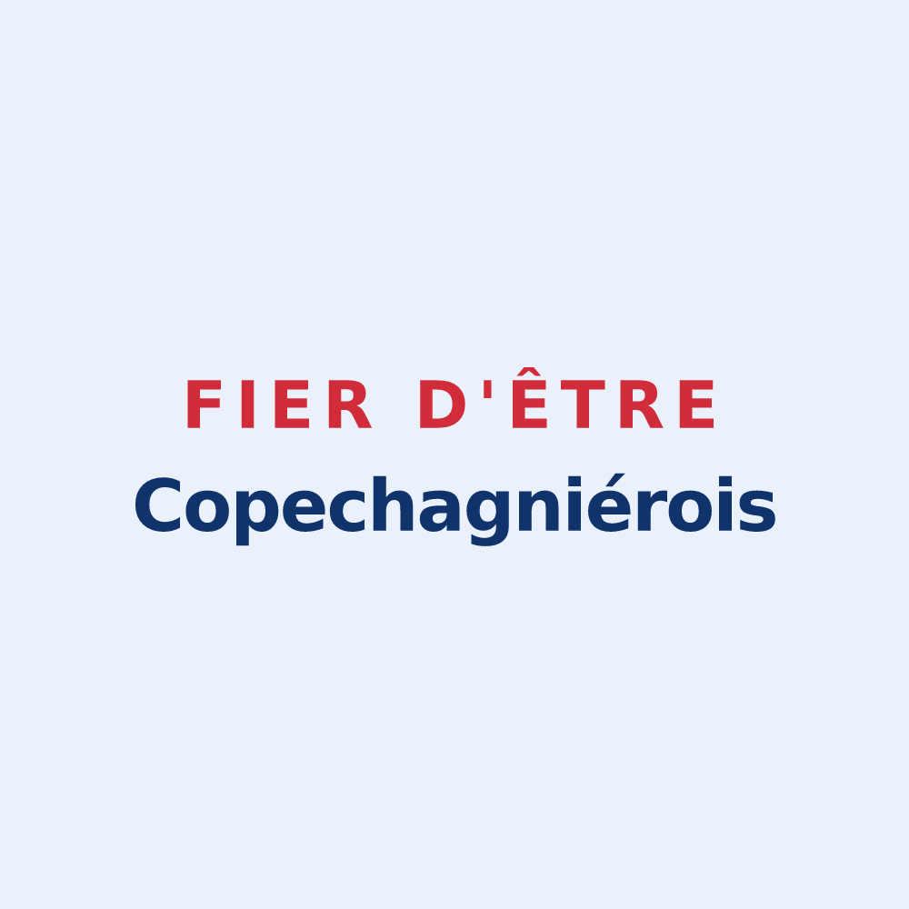 Sticker « Fier d'être Copechagniérois » — design pour La Copechagnière