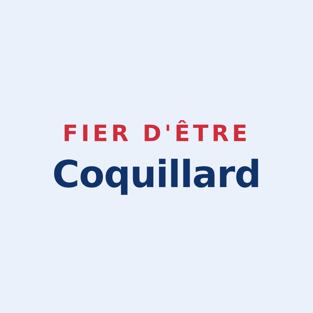 Sticker « Fier d'être Coquillard » — design pour La Coquille