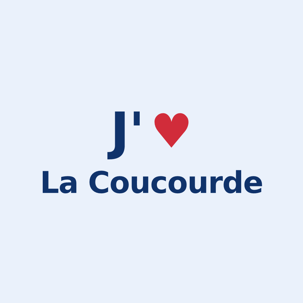 Sticker personnalisé La Coucourde — design J'aime La Coucourde