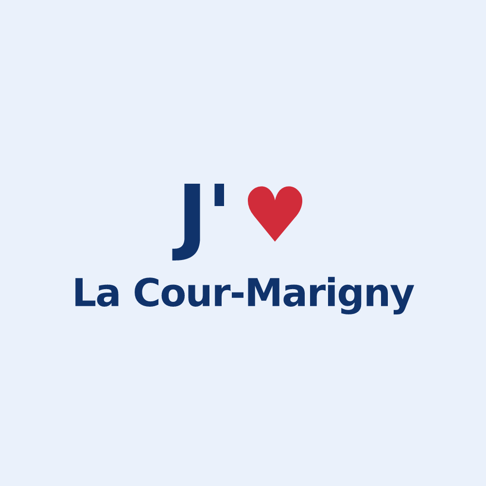 Sticker personnalisé La Cour-Marigny — design J'aime La Cour-Marigny