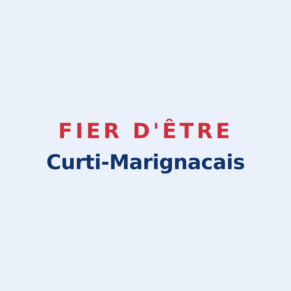 Sticker « Fier d'être Curti-Marignacais » — design pour La Cour-Marigny