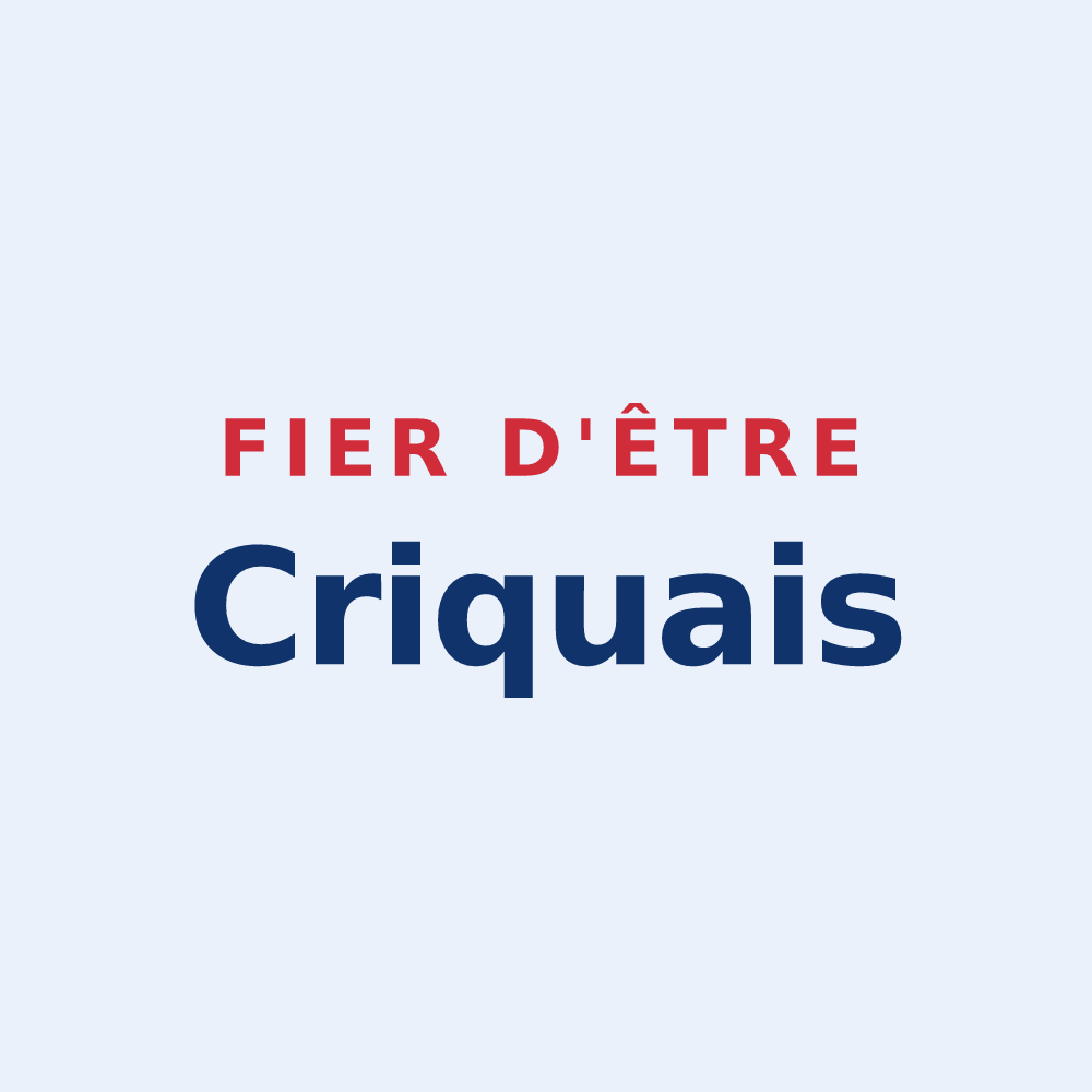 Sticker « Fier d'être Criquais » — design pour La Crique