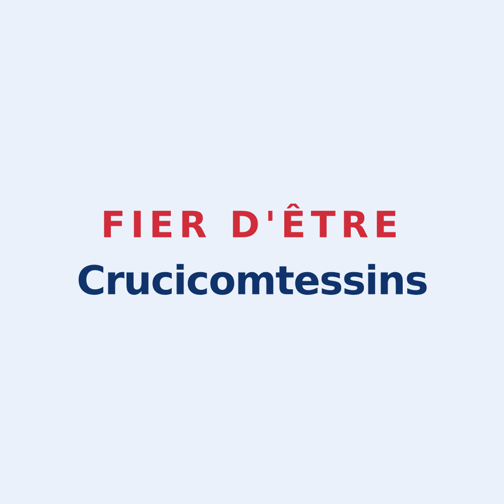 Sticker « Fier d'être Crucicomtessins » — design pour La Croix-Comtesse