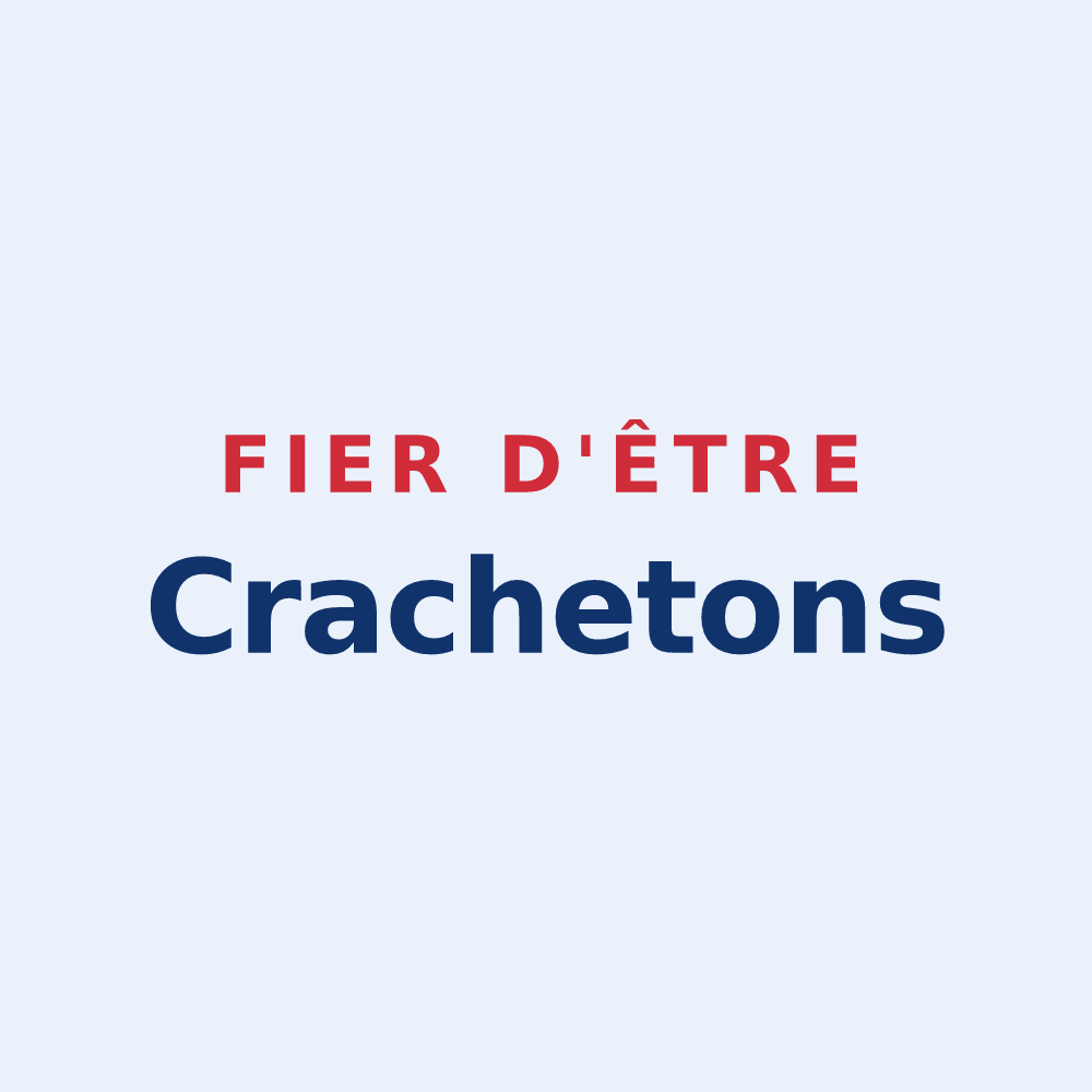 Sticker « Fier d'être Crachetons » — design pour La Croix-en-Champagne