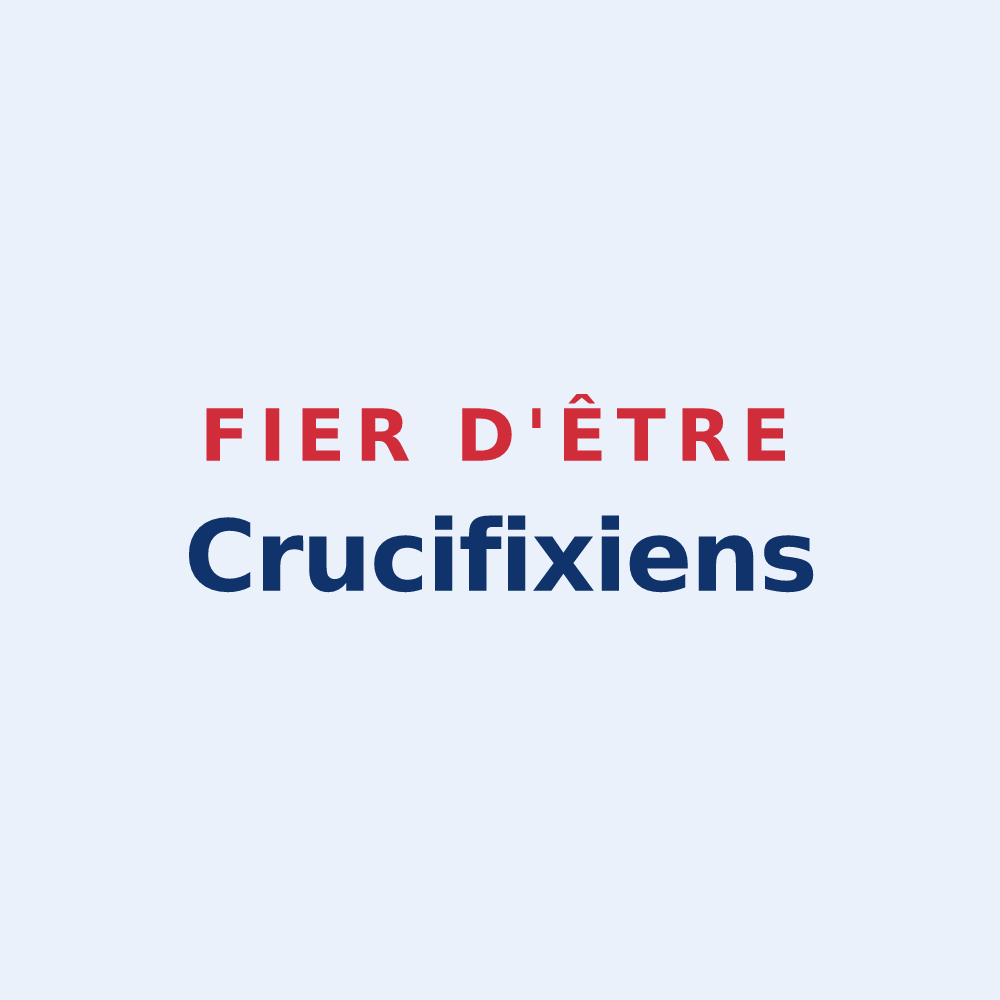 Sticker « Fier d'être Crucifixiens » — design pour La Croix-en-Touraine
