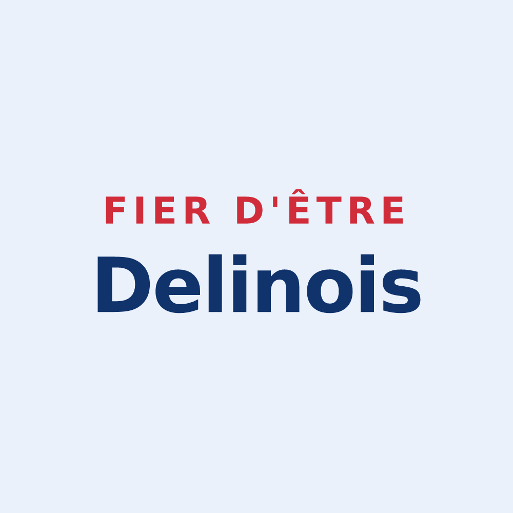 Sticker « Fier d'être Delinois » — design pour La Demie