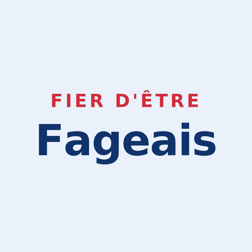 Sticker « Fier d'être Fageais » — design pour La Fage-Montivernoux