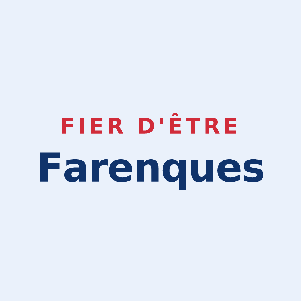 Sticker « Fier d'être Farenques » — design pour La Fare-les-Oliviers