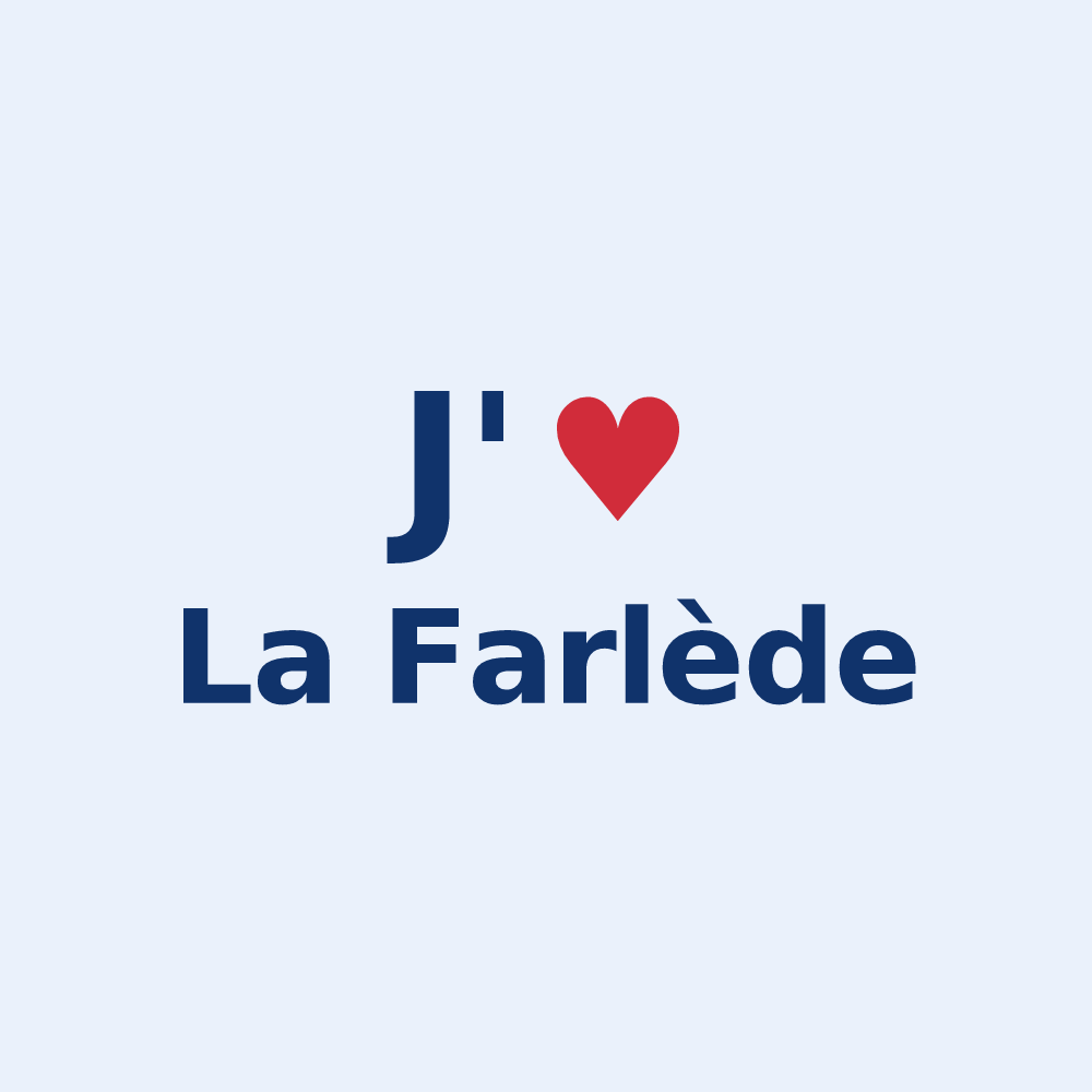 Sticker personnalisé La Farlède — design J'aime La Farlède