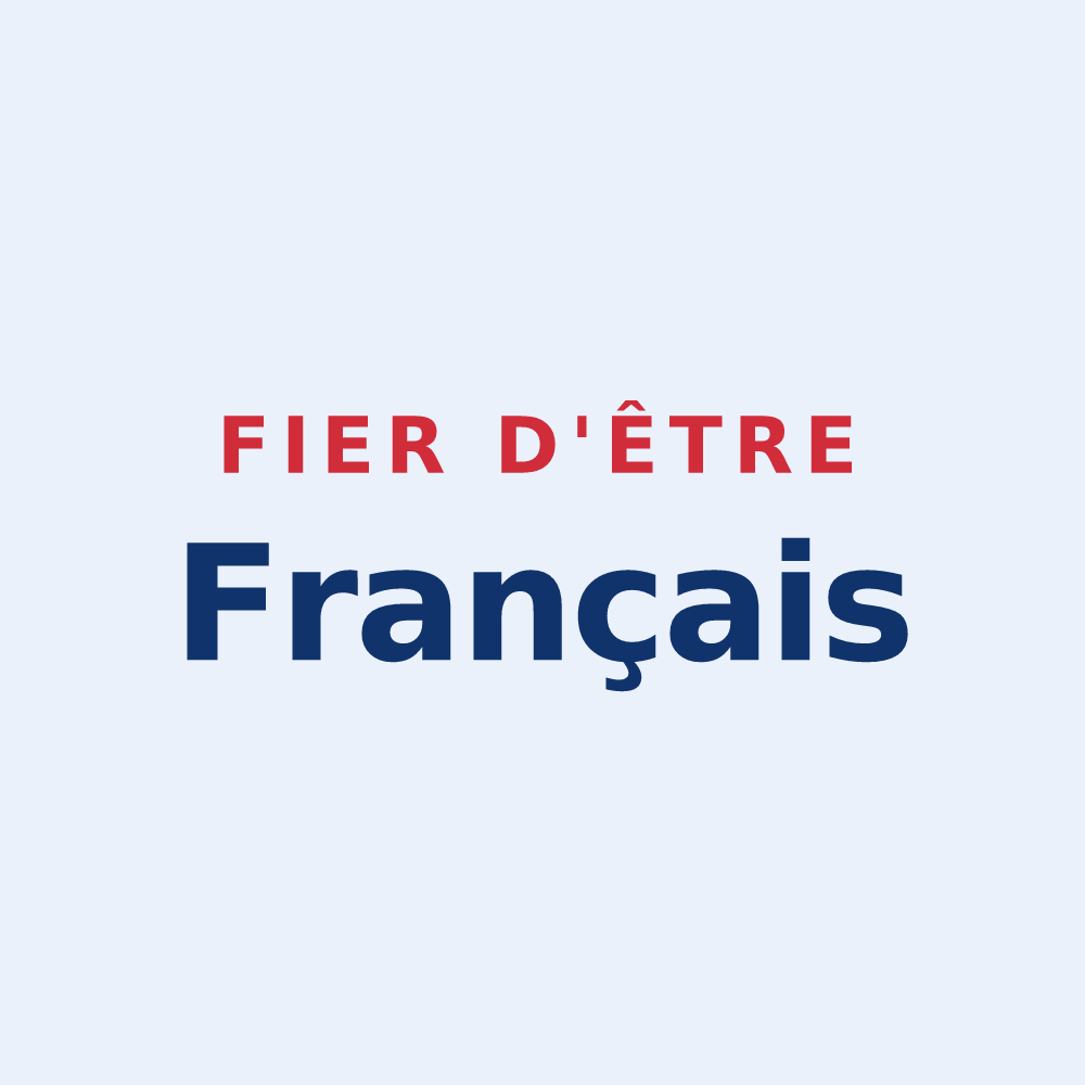 Sticker « Fier d'être Français » — design pour La Flamengrie