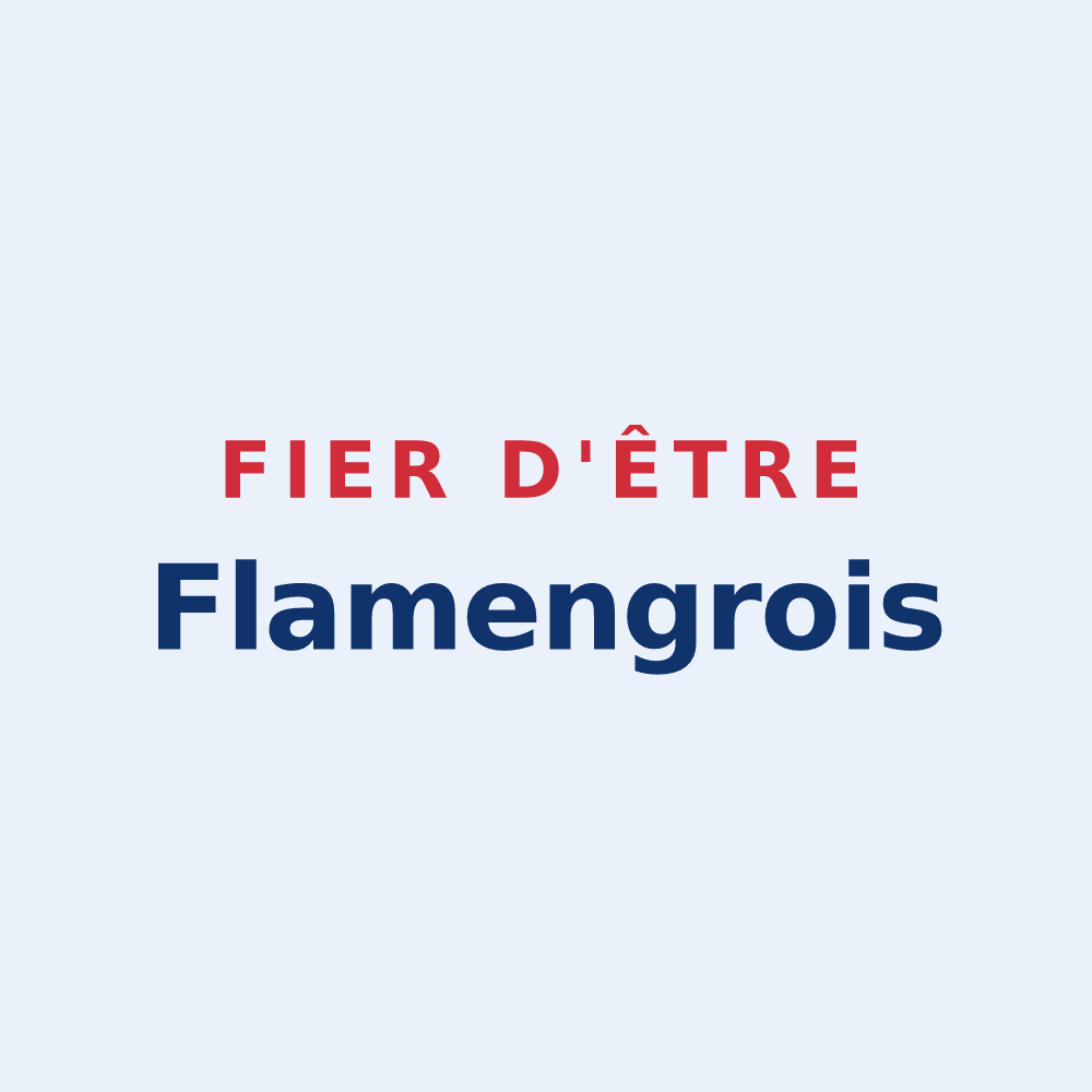 Sticker « Fier d'être Flamengrois » — design pour La Flamengrie