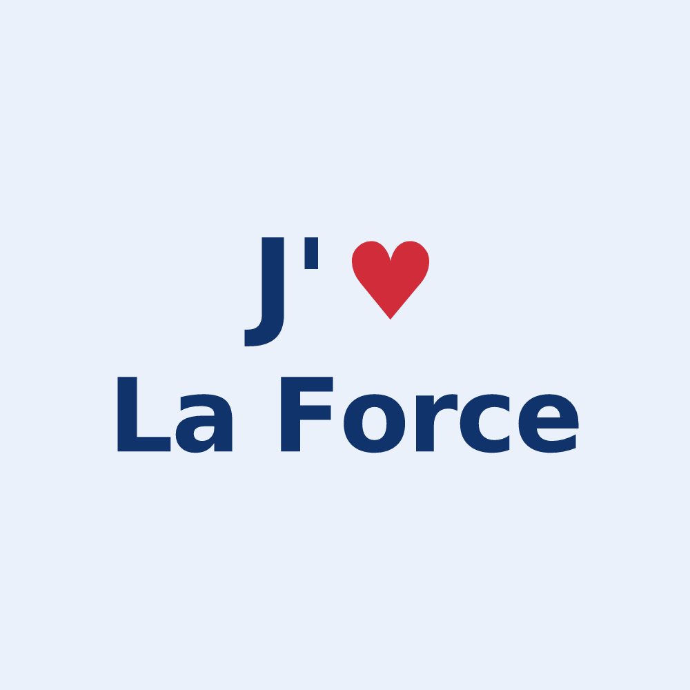 Sticker personnalisé La Force — design J'aime La Force
