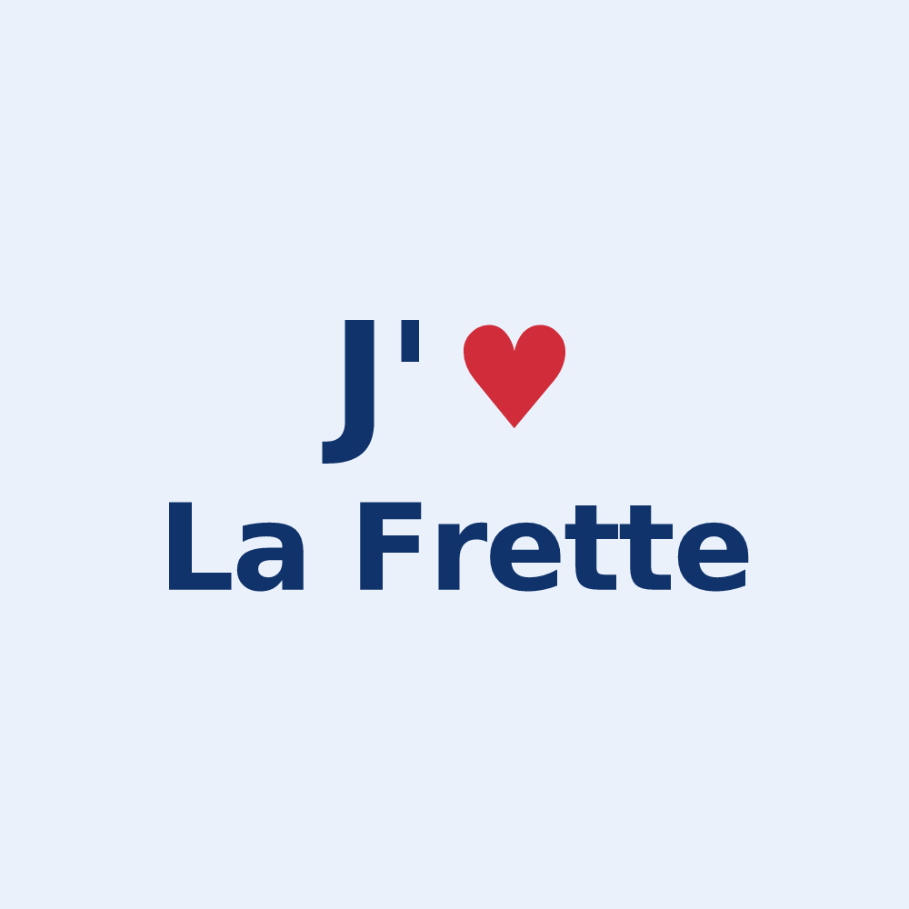 Sticker personnalisé La Frette — design J'aime La Frette