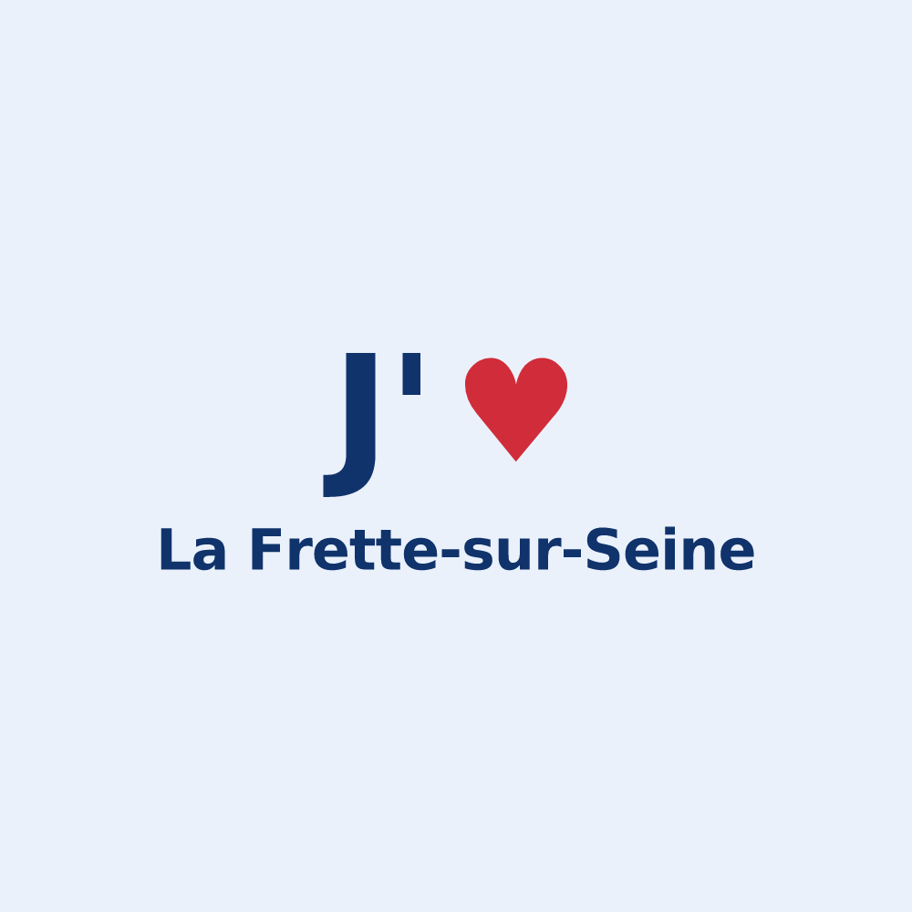 Sticker personnalisé La Frette-sur-Seine — design J'aime La Frette-sur-Seine