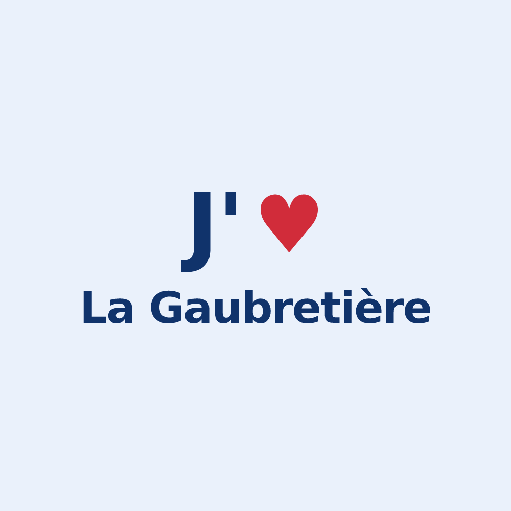 Sticker personnalisé La Gaubretière — design J'aime La Gaubretière