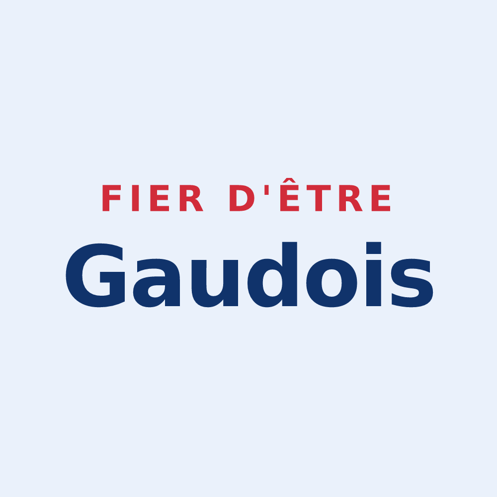 Sticker « Fier d'être Gaudois » — design pour La Gaude