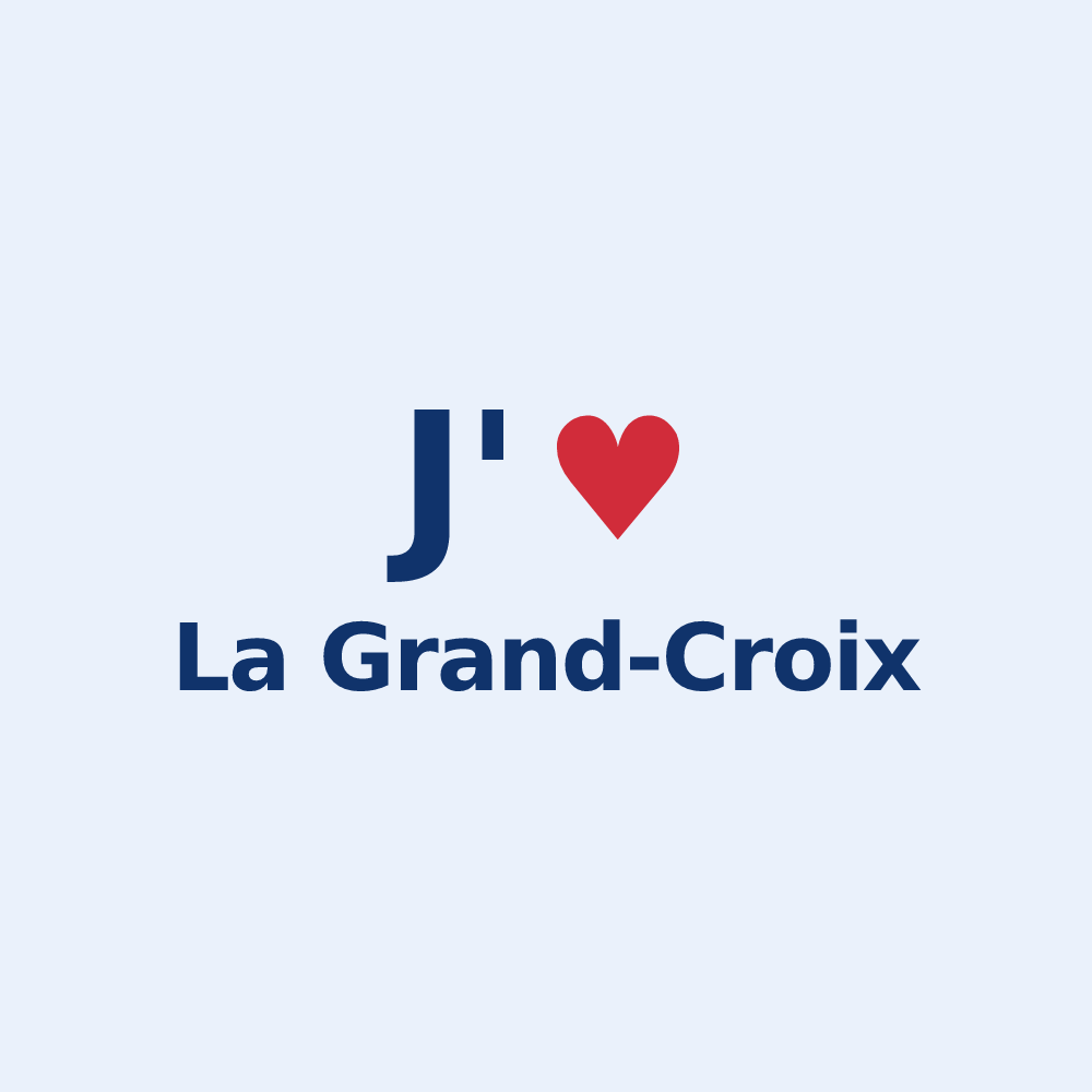 Sticker personnalisé La Grand-Croix — design J'aime La Grand-Croix
