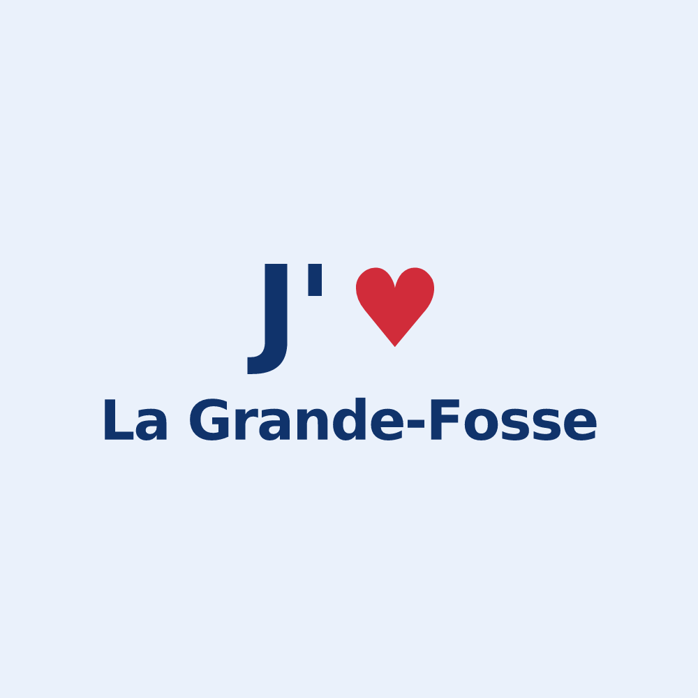 Sticker personnalisé La Grande-Fosse — design J'aime La Grande-Fosse