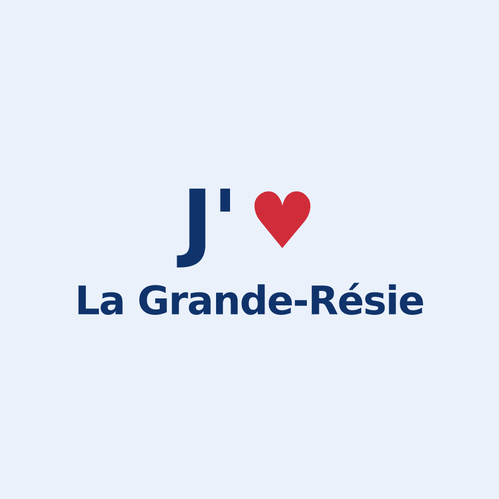 Sticker personnalisé La Grande-Résie — design J'aime La Grande-Résie