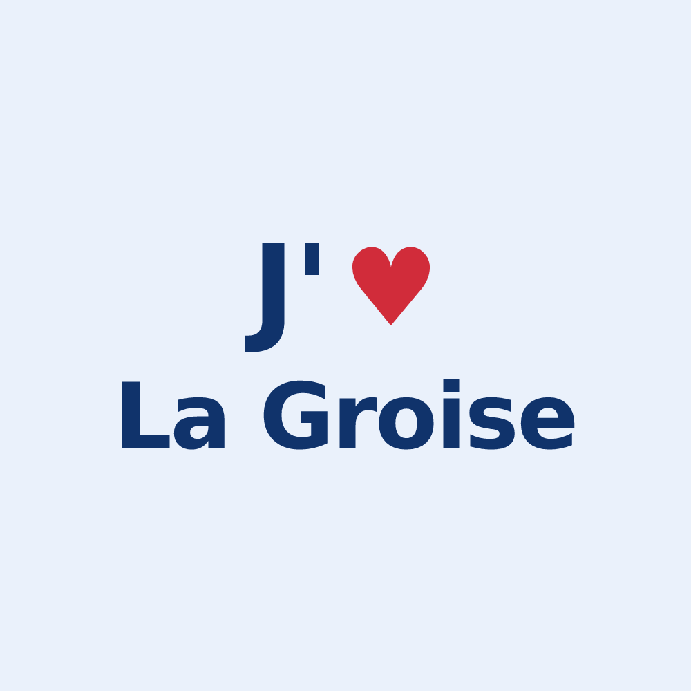 Sticker personnalisé La Groise — design J'aime La Groise